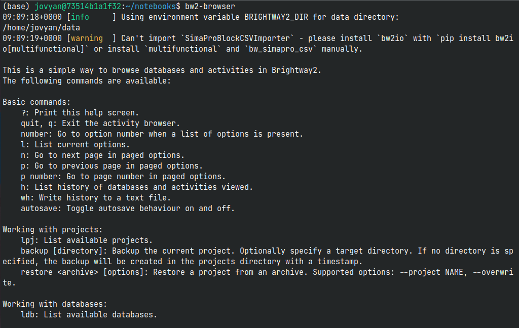 bw2-browser simple invocation